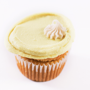 Vegan Vanilla Cupcake with Lemon Frosting